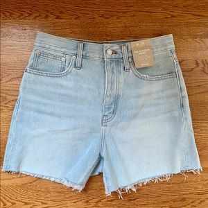 Madewell Momjean Denim Shorts NWT